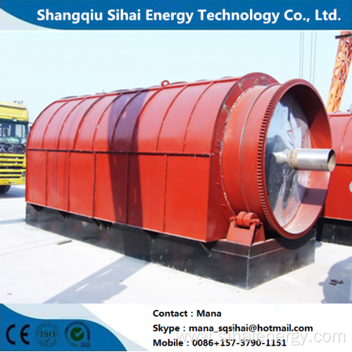 Used rubber as raw material refining pyrolysis equipment